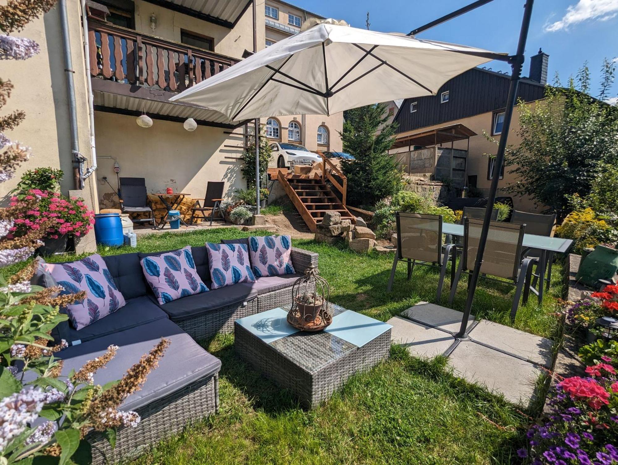Uo2 - Urlaubsmagie - Garten, Whirlpool, Sauna Lejlighed Sebnitz Eksteriør billede