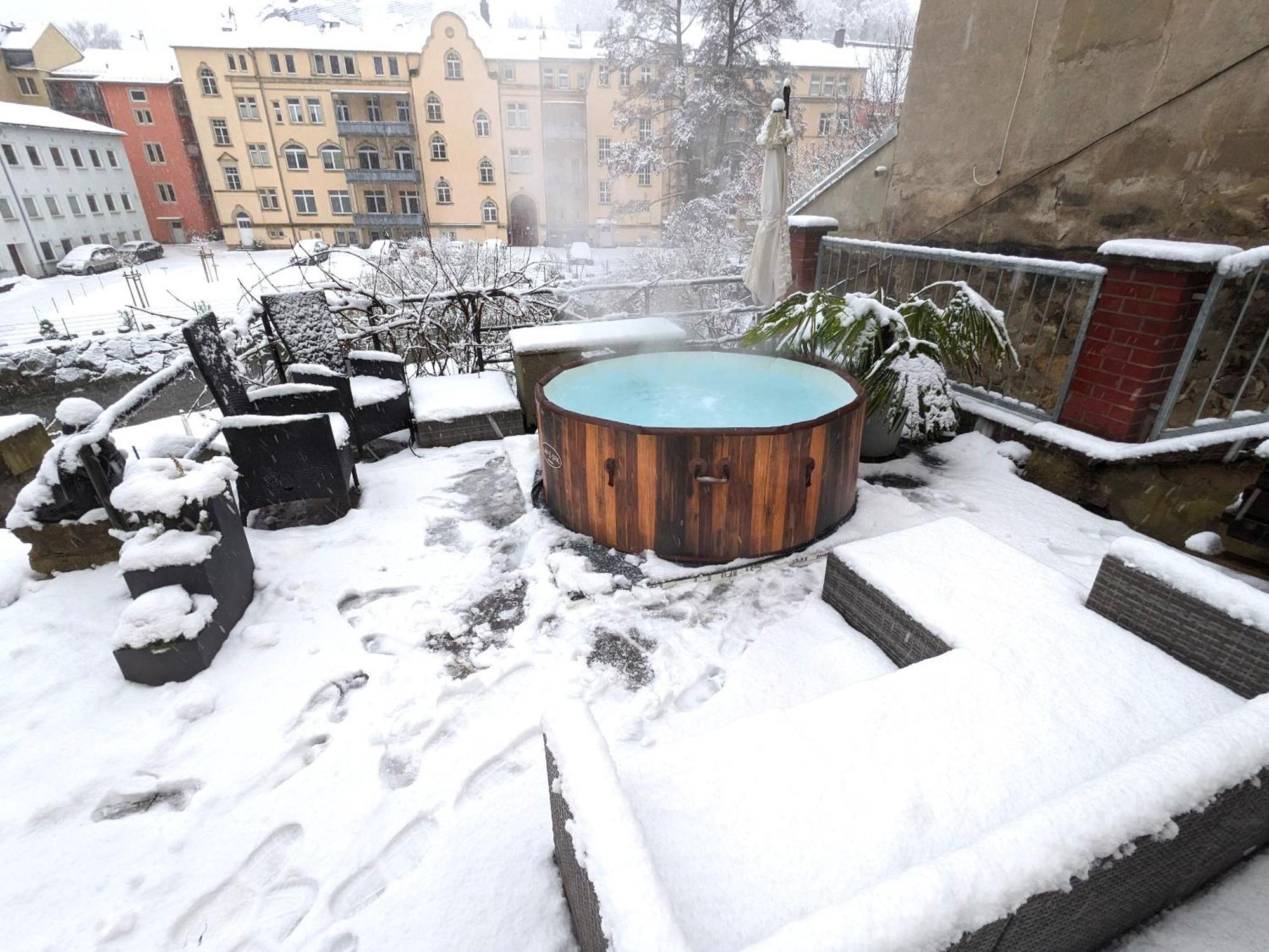 Uo2 - Urlaubsmagie - Garten, Whirlpool, Sauna Lejlighed Sebnitz Eksteriør billede